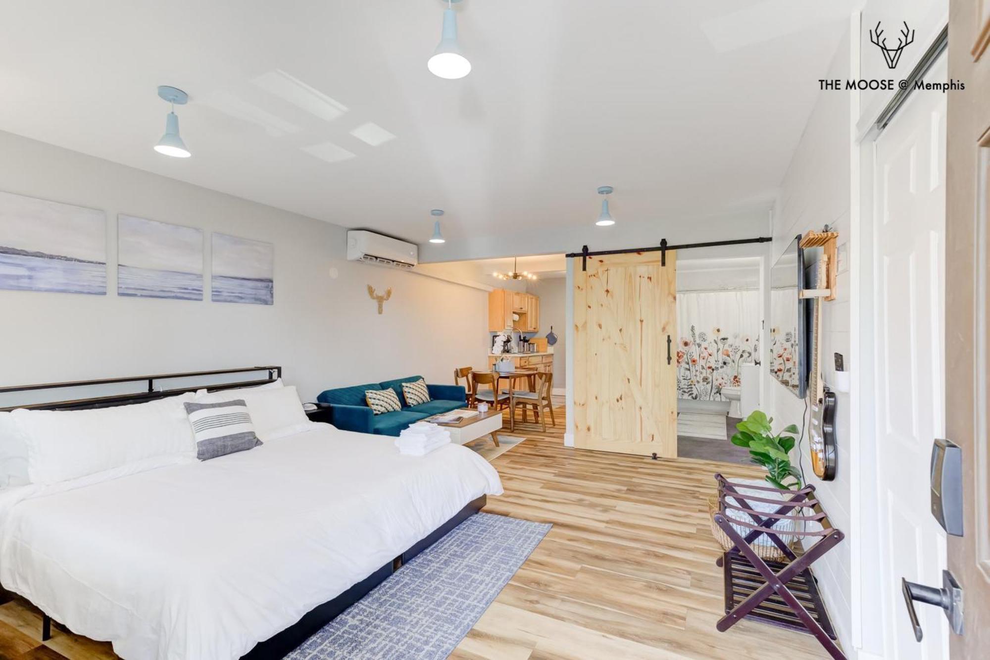 멤피스 The Moose #11 - Luxe Modern Loft With King Bed, Free Parking & Wi-Fi 아파트 외부 사진
