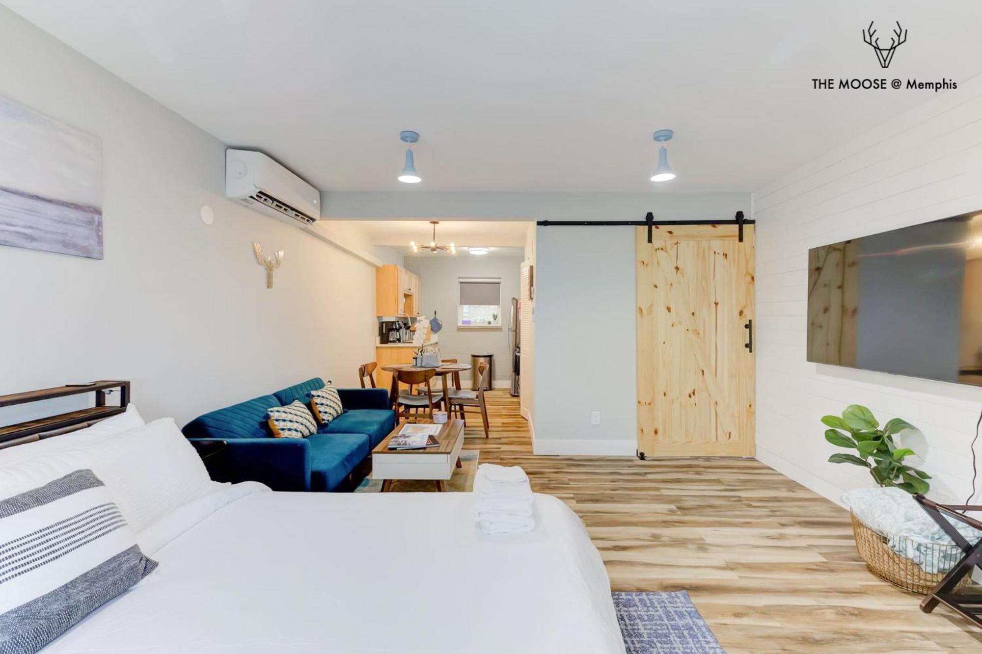 멤피스 The Moose #11 - Luxe Modern Loft With King Bed, Free Parking & Wi-Fi 아파트 외부 사진