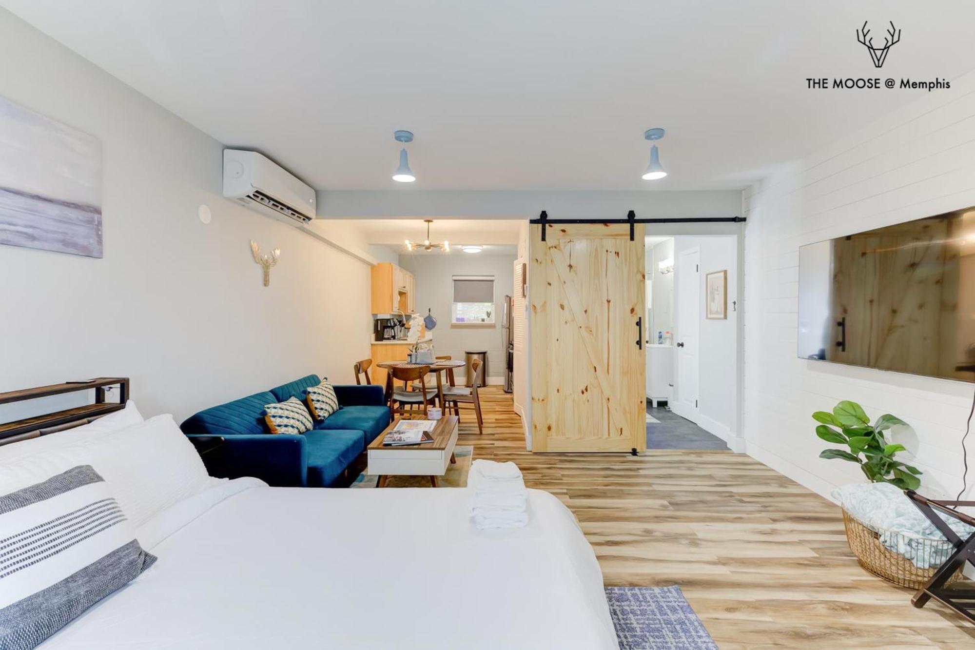 멤피스 The Moose #11 - Luxe Modern Loft With King Bed, Free Parking & Wi-Fi 아파트 외부 사진