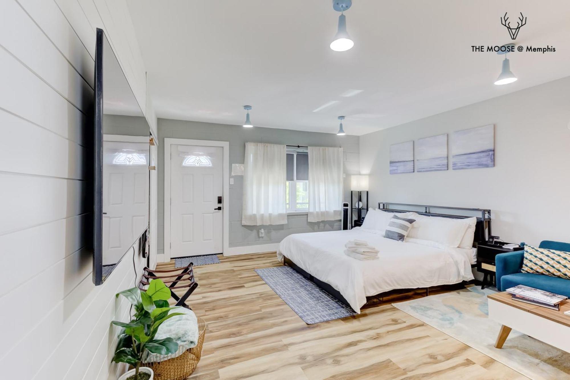 멤피스 The Moose #11 - Luxe Modern Loft With King Bed, Free Parking & Wi-Fi 아파트 외부 사진
